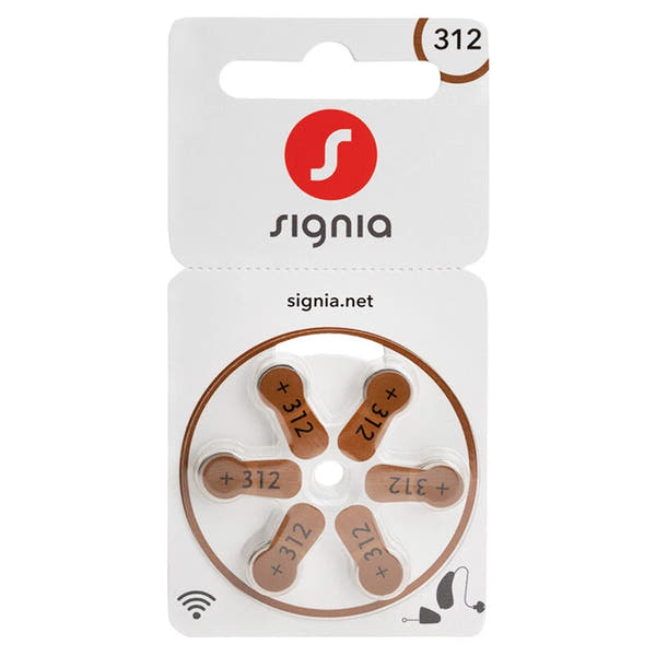 Signia / Siemens Size 312 Hearing Aid Batteries (Pack of 60) – Long Life, Reliable Power