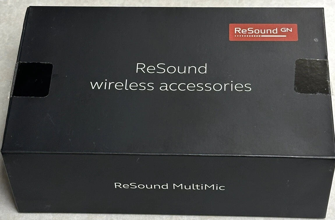 GN ReSound Multi Mic Wireless Microphone – Compatible with ReSound & Jabra Hearing Aids, Rechargeable – Black