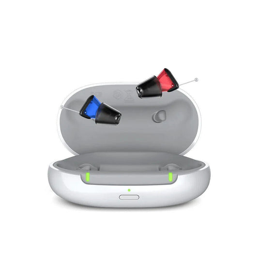 Signia Silk Charge & Go 7 IX Hearing Aids (Pair L & R) with Charger – Rechargeable, Digital Noise Reduction, Directional Microphones – Premium Level