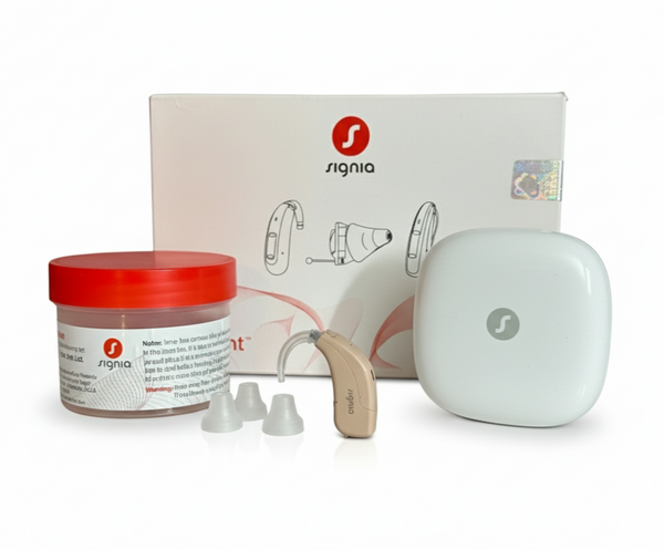 Signia Fun SP Super Power Digital BTE Battery Operated Hearing Aid | Engineered, For Moderate to Severe Hearing Loss | 6-Channel, High Gain, Noise Reduction, Easy Volume Control – FDA-Registered