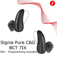 Signia Pure Charge&Go BCT 7 IX Hearing Aids (Pair L & R) with Portable Charger – Rechargeable, Bluetooth, Digital Noise Reduction, Directional Microphones – Premium Level