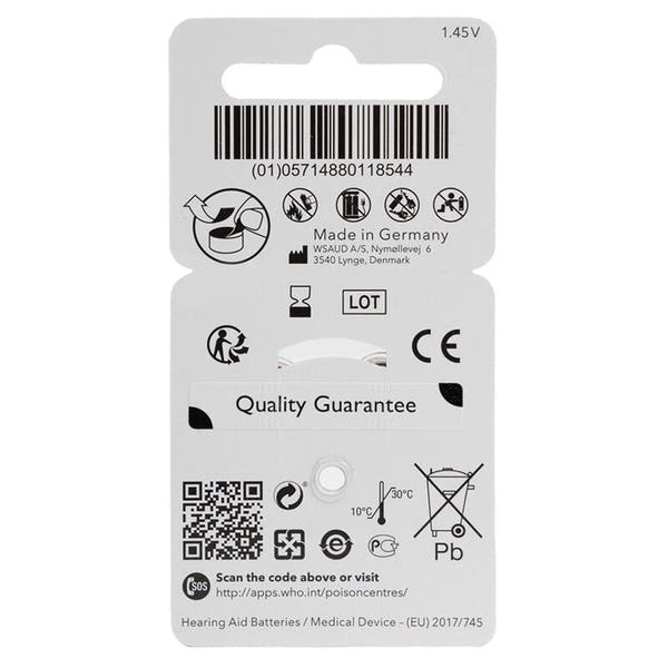 Signia / Siemens Size 312 Hearing Aid Batteries (Pack of 60) – Long Life, Reliable Power