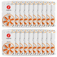 Siemens Signia Size 13 Hearing Aid Batteries – Zinc-Air, Mercury-Free (120 Cells)