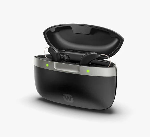 Widex SmartRIC 440 Hearing Aids (Pair L & R) with Charger – Rechargeable, Bluetooth, Digital Noise Reduction – Premium