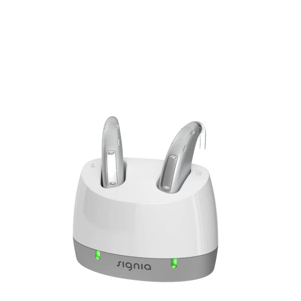 Signia Motion Charge & Go X – Rechargeable Super Power BTE Hearing Aid with Charger – Severe to Profound Hearing Loss