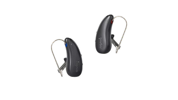 Signia Pure 5 IX Hearing Aids (Pair L & R) with Portable Charger – Rechargeable, Bluetooth, Digital Noise Reduction, Directional Microphones – Advanced Level