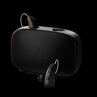 Widex Moment 440 Hearing Aids (Pair L & R) with Charger – Rechargeable, Bluetooth, Digital Noise Reduction – Sheer Finish