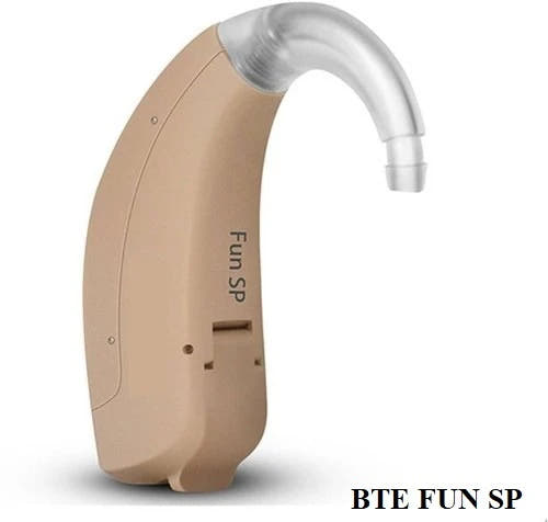 Signia Fun SP Super Power Digital BTE Battery Operated Hearing Aid | Engineered, For Moderate to Severe Hearing Loss | 6-Channel, High Gain, Noise Reduction, Easy Volume Control – FDA-Registered